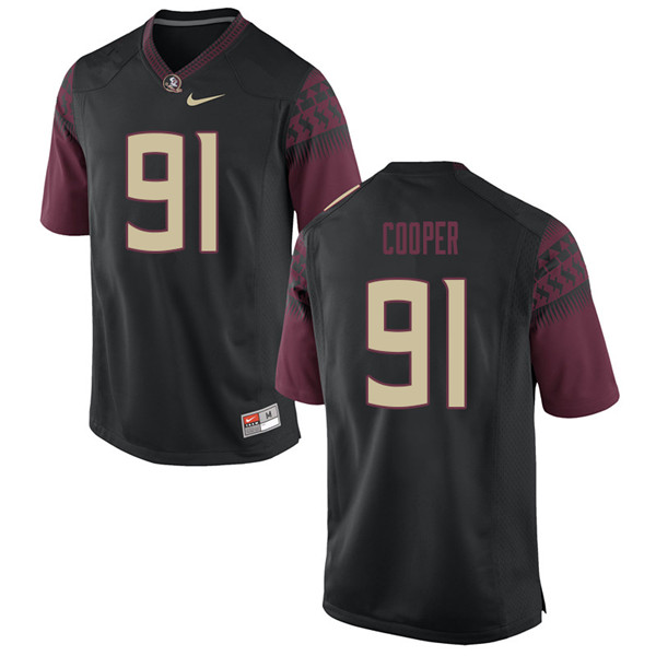 Men #91 Robert Cooper Florida State Seminoles College Football Jerseys Sale-Black - Click Image to Close